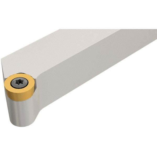 Iscar - SRGC, Left Hand Cut, 1/2" Shank Height x 1/2" Shank Width, Neutral Rake Indexable Turning Toolholder - 3-1/2" OAL, RC.T 0803 Insert Compatibility, Series Isoturn - Exact Tooling