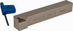 Iscar - STGC, Right Hand Cut, 91° Lead Angle, 1/2" Shank Height x 1/2" Shank Width, Neutral Rake Indexable Turning Toolholder - 3-1/2" OAL, TC.. Insert Compatibility, Series Isoturn - Exact Tooling