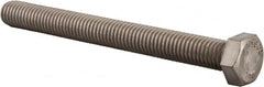 Value Collection - 1/2-13 UNC, 5" Length Under Head Hex Head Cap Screw - Fully Threaded, Grade 316 Stainless Steel, Uncoated, 3/4" Hex - Exact Tooling