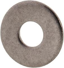 Value Collection - #2 Screw, Grade 316 Stainless Steel Standard Flat Washer - 3/32" ID x 1/4" OD, 0.025" Thick, Plain Finish - Exact Tooling
