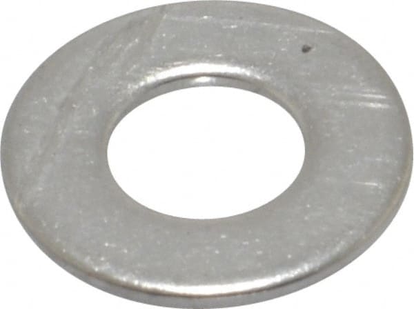 Value Collection - #10 Screw, Grade 316 Stainless Steel Standard Flat Washer - 13/64" ID x 7/16" OD, 0.031" Thick, Plain Finish - Exact Tooling
