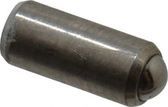 Gibraltar - 0.284" Body Length x 1/8" Body Diam, 0.5 Lb Init to 1 Lb Final End Force, Stainless Steel Press Fit Ball Plunger - 0.093" Ball Diam, 0.035" Max Ball Reach, +0.0010; +0.0020" Tolerance - Exact Tooling