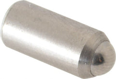 Gibraltar - 0.525" Body Length x 1/4" Body Diam, 1.5 Lb Init to 3.5 Lb Final End Force, Stainless Steel Press Fit Ball Plunger - 3/16" Ball Diam, 0.07" Max Ball Reach, +0.0010; +0.0020" Tolerance - Exact Tooling