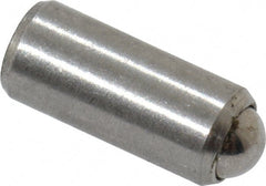 Gibraltar - 0.284" Body Length x 1/8" Body Diam, 0.75 Lb Init to 2.5 Lb Final End Force, Stainless Steel Press Fit Ball Plunger - 0.093" Ball Diam, 0.035" Max Ball Reach, +0.0010; +0.0020" Tolerance - Exact Tooling