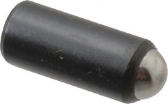Gibraltar - 11/16" Body Length x 5/16" Body Diam, 4 Lb Init to 10 Lb Final End Force, Steel Press Fit Ball Plunger - 1/4" Ball Diam, 0.09" Max Ball Reach, +0.0010; +0.0020" Tolerance - Exact Tooling