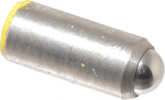 Gibraltar - 0.284" Body Length x 1/8" Body Diam, 2 Lb Init to 5 Lb Final End Force, Stainless Steel Press Fit Ball Plunger - 0.093" Ball Diam, 0.035" Max Ball Reach, +0.0010; +0.0020" Tolerance - Exact Tooling