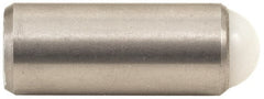 Gibraltar - 1.218" Body Length x 1/2" Body Diam, 8 Lb Init to 18 Lb Final End Force, Steel Press Fit Ball Plunger - 7/16" Ball Diam, 0.161" Max Ball Reach, +0.0010; +0.0020" Tolerance - Exact Tooling