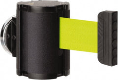 Lavi Industries - 3-1/2" High x 2-1/2" Long x 2-1/2" Wide Magnetic Wall Mount Barrier - Aluminum, Powdercoat Finish, Black, Use with Magnetic Wall Mount Barriers - Exact Tooling