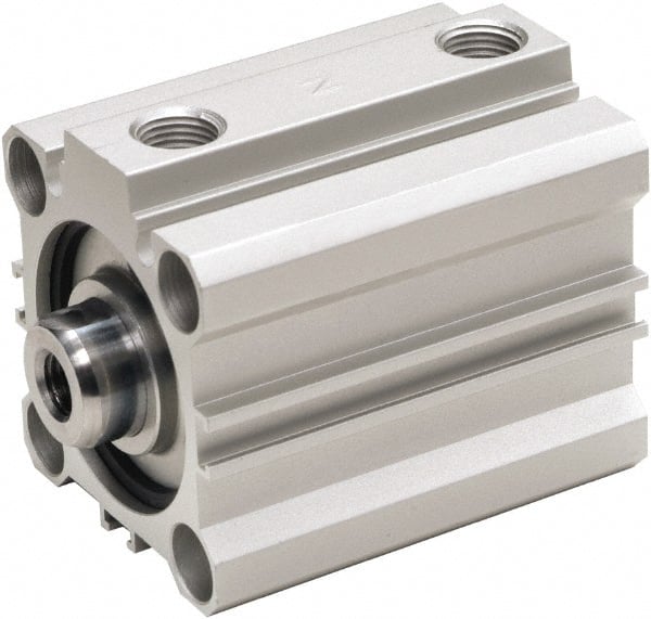 ARO/Ingersoll-Rand - 75mm Stroke x 100mm Bore Double Acting Air Cylinder - 3/8 Port, 3/4-16 Rod Thread, 140 Max psi, 15 to 140°F - Exact Tooling