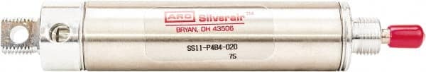 ARO/Ingersoll-Rand - 3" Stroke x 1-1/2" Bore Single Acting Air Cylinder - 1/8 Port, 7/16-20 Rod Thread, 200 Max psi, -40 to 160°F - Exact Tooling