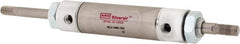 ARO/Ingersoll-Rand - 4" Stroke x 1-1/4" Bore Double Acting Air Cylinder - 1/8 Port, 7/16-20 Rod Thread, 200 Max psi, -40 to 160°F - Exact Tooling