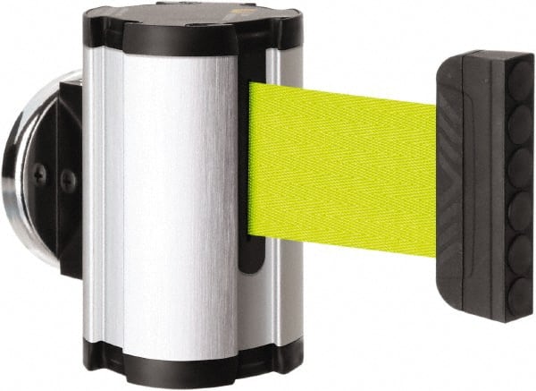 Lavi Industries - 3-1/2" High x 2-1/2" Long x 2-1/2" Wide Magnetic Wall Mount Barrier - Aluminum, Satin Chrome Finish, Satin Aluminum, Use with Magnetic Wall Mount Barriers - Exact Tooling