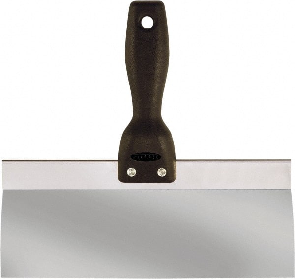 Hyde Tools - 10" Wide Flexible Blade Stainless Steel Joint Knife - Flexible, Polypropylene Handle - Exact Tooling