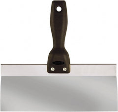 Hyde Tools - 10" Wide Flexible Blade Stainless Steel Joint Knife - Flexible, Polypropylene Handle - Exact Tooling