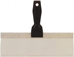 Hyde Tools - 12" Wide Flexible Blade Stainless Steel Joint Knife - Flexible, Polypropylene Handle - Exact Tooling