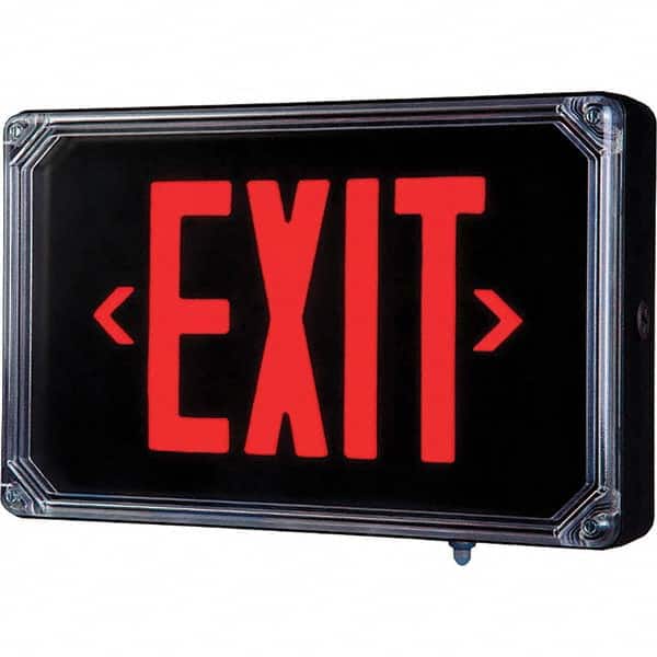 Hubbell Lighting - Illuminated Exit Signs Number of Faces: 2 Letter Color: Red - Exact Tooling