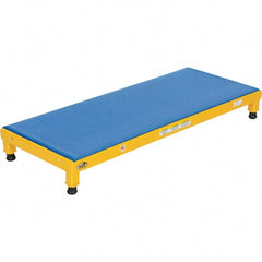 Vestil - 5" High x 19" Wide x 48" Deep, Yellow Step Stand - Steel, 500 Lb Capacity - Exact Tooling