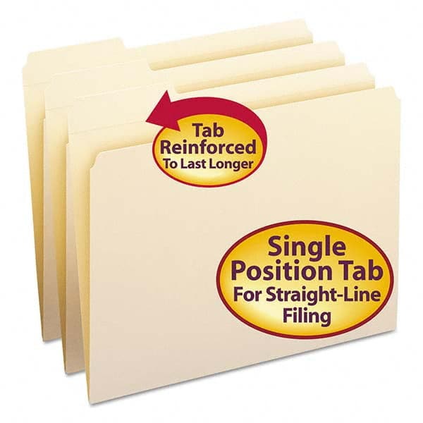SMEAD - File Folders, Expansion Folders & Hanging Files Folder/File Type: File Folders with Top Tab Fastener Color: Manila - Exact Tooling