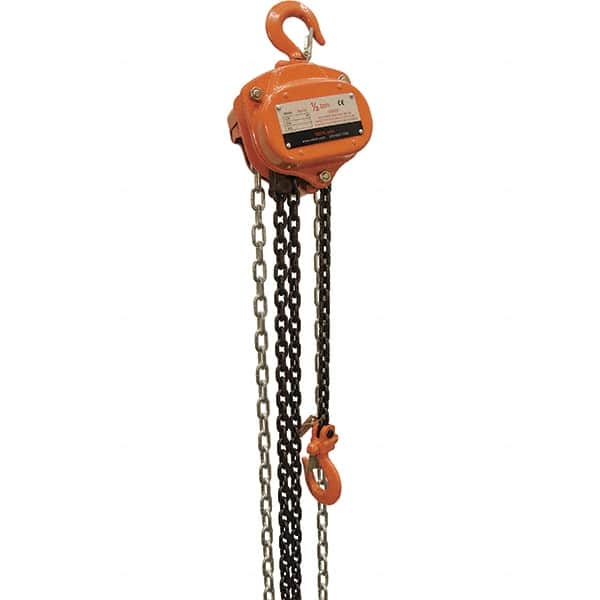 Vestil - 1,000 Lb Lifting Capacity, 10' Lift Height, Hand Hoist - Made from Chain - Exact Tooling