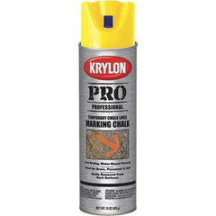 Krylon - 15 fl oz Yellow Marking Chalk - Solvent Base Formula - Exact Tooling