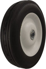 Marathon Industries - 8 Inch Diameter x 1-3/4 Inch Wide, Rubber Caster Wheel - 225 Lb. Capacity, 1-3/8 Inch Hub Length, 1/2 Inch Axle Diameter - Exact Tooling