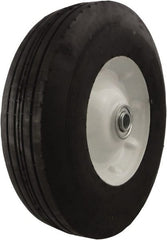 Marathon Industries - 10 Inch Diameter x 2-1/2 Inch Wide, Rubber Caster Wheel - 300 Lb. Capacity, 2-5/16 Inch Hub Length, 5/8 Inch Axle Diameter - Exact Tooling