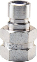 Parker - 3/8 NPTF Steel Hydraulic Hose Female Pipe Thread Nipple - 200 psi, 6 GPM, Series Moldmate - Exact Tooling