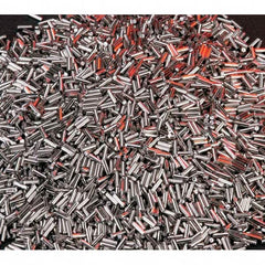Techniks - Tumbling Media Carrier Material: Steel Abrasive Material: 304 Stainless Steel - Exact Tooling