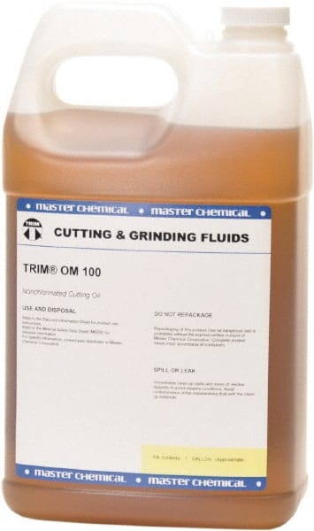 Master Fluid Solutions - Trim OM 100, 1 Gal Bottle Cutting Fluid - Straight Oil - Exact Tooling