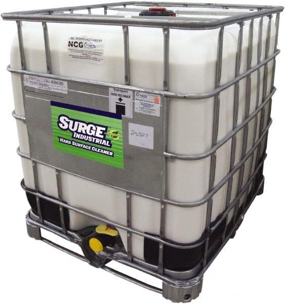 Surge Industrial - 275 Gal Tote Cleaner/Degreaser - Liquid, Neutral pH, Unscented - Exact Tooling