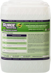 Surge Industrial - 5 Gal Bucket Cleaner/Degreaser - Liquid, Neutral pH, Unscented - Exact Tooling
