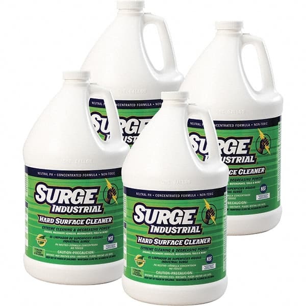 Surge Industrial - 1 Gal Bottle Cleaner/Degreaser - Liquid, Neutral pH, Unscented - Exact Tooling