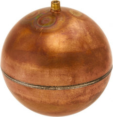 Control Devices - Metal Floats; Diameter (Inch): 8 ; Length (Inch): 8 ; Shape: Round ; Connection Type: NPT ; Thread Size: 3/8" NPT ; Material: Copper - Exact Tooling