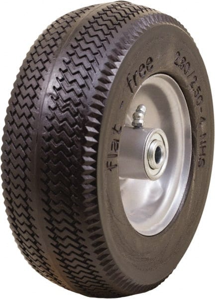 Marathon Industries - 3-1/64" Wide x 8-1/2" High x 4" Deep Sawtooth Flat Free Hand Truck Tire - 275 Lb Load Capacity - Exact Tooling