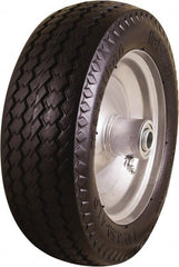 Marathon Industries - 3-19/64" Wide x 10-1/2" High x 4" Deep Flat Free Hand Truck Tire - 300 Lb Load Capacity - Exact Tooling