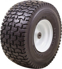 Marathon Industries - 6-7/64" Wide x 15" High x 7" Deep Turf Flat Free Hand Truck Tire - 500 Lb Load Capacity - Exact Tooling