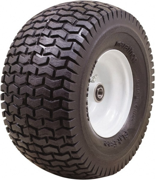 Marathon Industries - 6-13/64" Wide x 13" High x 5" Deep Turf Flat Free Hand Truck Tire - 400 Lb Load Capacity - Exact Tooling