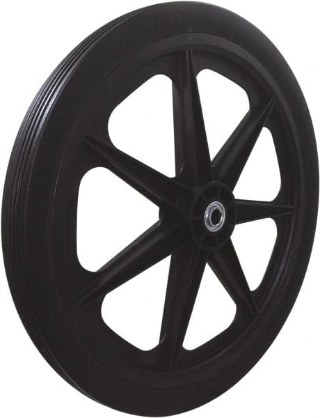 Marathon Industries - 1-27/32" Wide x 20" High x 2" Deep Flat Free Hand Truck Tire - 250 Lb Load Capacity - Exact Tooling
