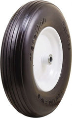 Marathon Industries - 3-45/64" Wide x 15-1/2" High x 4" Deep Flat Free Hand Truck Tire - 500 Lb Load Capacity - Exact Tooling