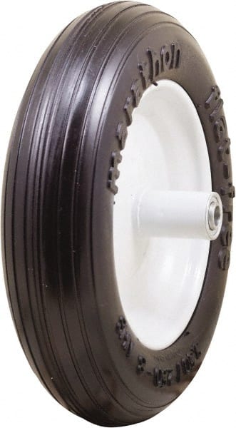 Marathon Industries - 3-13/64" Wide x 13" High x 6" Deep Flat Free Hand Truck Tire - 300 Lb Load Capacity - Exact Tooling