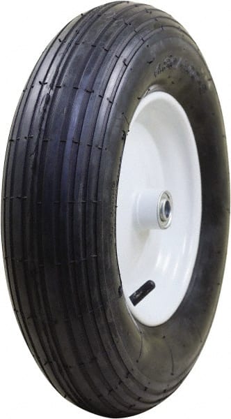 Marathon Industries - 3-25/64" Wide x 15-1/2" High x 4" Deep Pneumatic Hand Truck Tire - 400 Lb Load Capacity - Exact Tooling