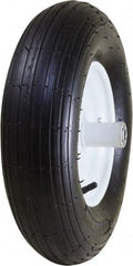 Marathon Industries - 3-25/64" Wide x 15-1/2" High x 6" Deep Pneumatic Hand Truck Tire - 400 Lb Load Capacity - Exact Tooling