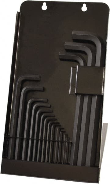 Bondhus - 16 Piece L-Key Ball End Hex Key Set - Hex Range 0.05 to 5/8", Protanium High Torque Steel - Exact Tooling