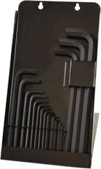 Bondhus - 16 Piece L-Key Ball End Hex Key Set - Hex Range 0.05 to 5/8", Protanium High Torque Steel - Exact Tooling