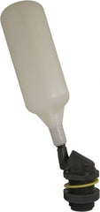 Control Devices - 1/2" Pipe, PVC, Angle Pattern-Single Seat, Mechanical Float Valve - 100 psi, MNPT End Connections - Exact Tooling