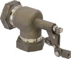 Control Devices - 1-1/4" Pipe, Stainless Steel, Angle Pattern-Single Seat, Mechanical Float Valve - 100 psi, FIP End Connections - Exact Tooling