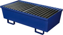 Eagle - 74 Gal Sump, 2,000 Lb Capacity, 2 Drum, Steel Spill Deck or Pallet - 27" Long x 51-1/4" Wide x 13" High, 2x2 Drum Configuration - Exact Tooling