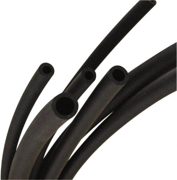 Parker - 3/8" ID x 1/2" OD, 1/16" Wall Thickness, 50' Long, Thermoplastic Tube - Black, 7 Max psi, -75 to 275°F - Exact Tooling