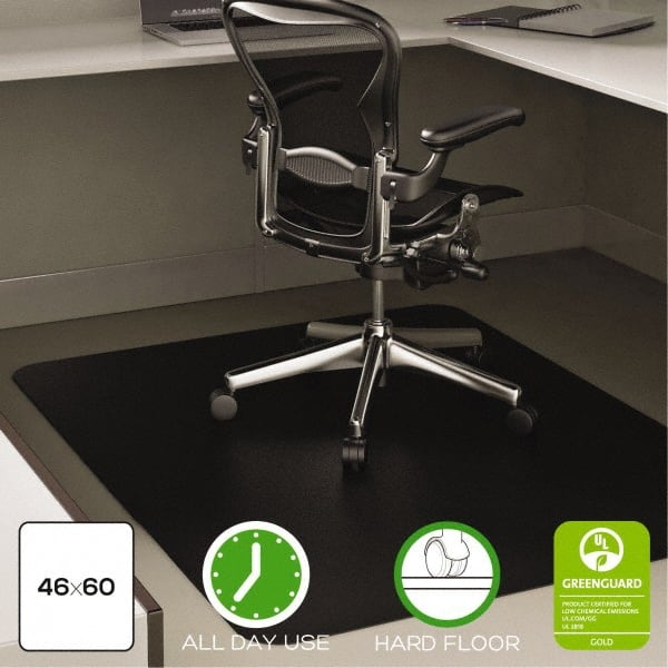 Deflect-o - 53" Long x 45" Wide, Chair Mat - Rectangular, Straight Edge Style - Exact Tooling