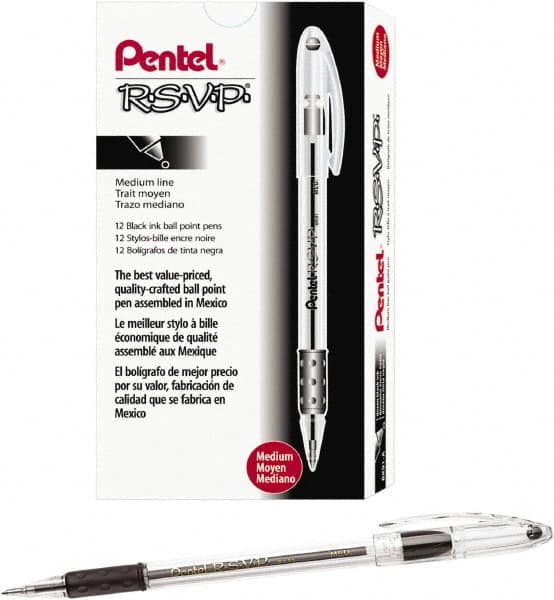 Pentel - Conical Ball Point Pen - Black - Exact Tooling